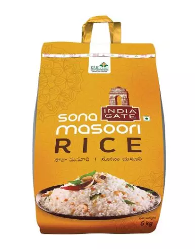 India Gate Sona Masoori Rice 5kg x 4