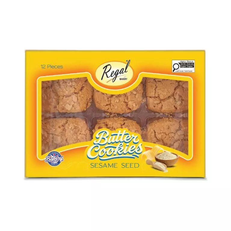 Regal Butter Cookies Sesame 12pcs x 9 - Nyhet 07.10.25 - Kampanjepris!