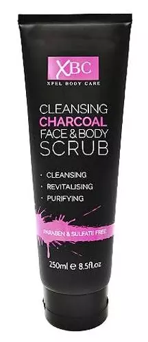 XBC Charcoal Face & Body Scrub 250ml x 12