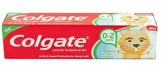 Colgate Toothpaste Junior 0-2 Years Strawberry 50ml x 12 - Ny Ankomst 16.10.25