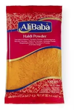 Ali Baba Haldi Powder (Turmeric) 100g x 20 - Ny Ankomst 30.10.25