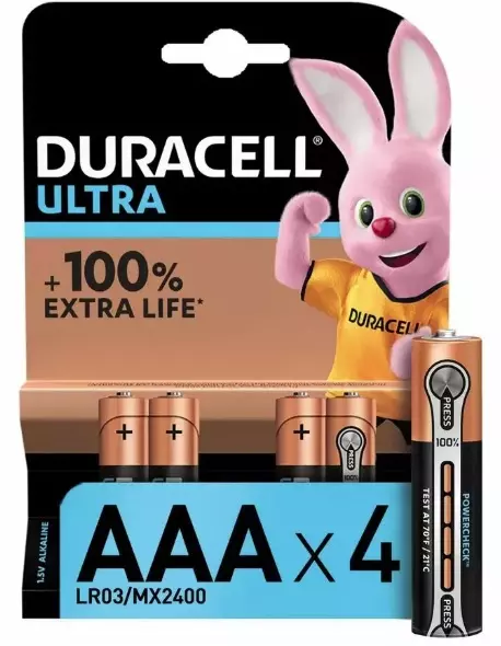 Duracell Batteri AAA-Ultra 10pk x 4 - Partivare Tilbud - Best Før: 2027
