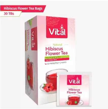 Vital Hibiscus Tea 30 poser x 12 - Ny Ankomst 13.12.2025