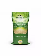 Engera Hvit Teff Mel 5 kg x 1 (Green Packing) -Ny Ankomst