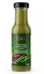 Heera Sauce Green Chilli Extra Hot (Glass) 250ml x 6