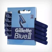 Gillette Blue II Disp. Razor 5pk x 6