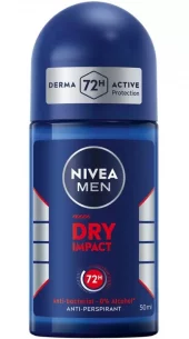 Nivea Roll On Dry Impact Men 50ml x 6 - Nyhet!