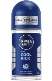 Nivea Roll On Cool Kick Men 50ml x 6 - Lavpris!