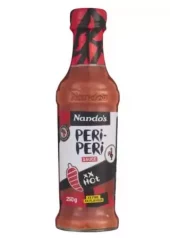 Nandos Peri Peri Sauce Extra Hot 250ml x 6 (Etikett) - Partivare Tilbud