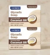 Curalene Soap Glyserine Coconut (100g x 2) x 12 - Tilbud 20-25 April