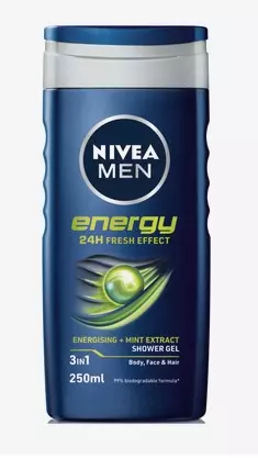 Nivea Shower Gel Mens Energy 250ml x 6