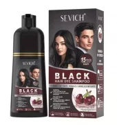 Sevich 100% Natural Black Hair Dye Shampoo (Cherry) 500ml x 1