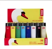 Lighter SWAN Refillable In Tray 40stk - Nyhet Juni 2026 - Lavpris!