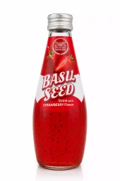 Heera Basil Drink Strawberry 290ml x 24 - Nyhet Juni/Juli 2026 - Kampanjepris!