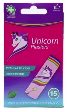 Plasters A&E Unicorn 15s x 12 - Nyhet Juni 2026