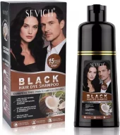 Sevich 100% Natural Black Hair Dye Shampoo (Coconut) 500ml x 1