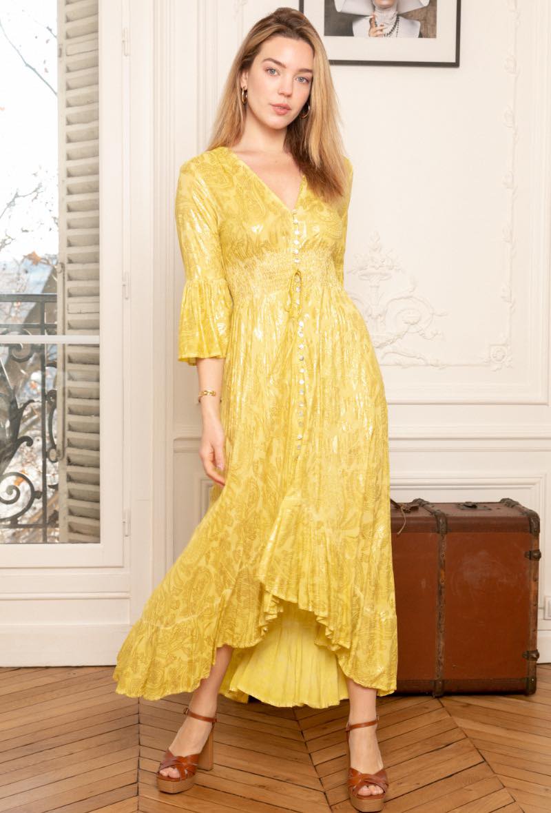 Last Queen Yellow Dress