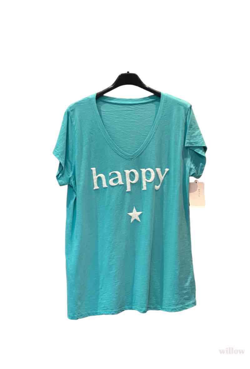 Happy Star t-shirt Turkis
