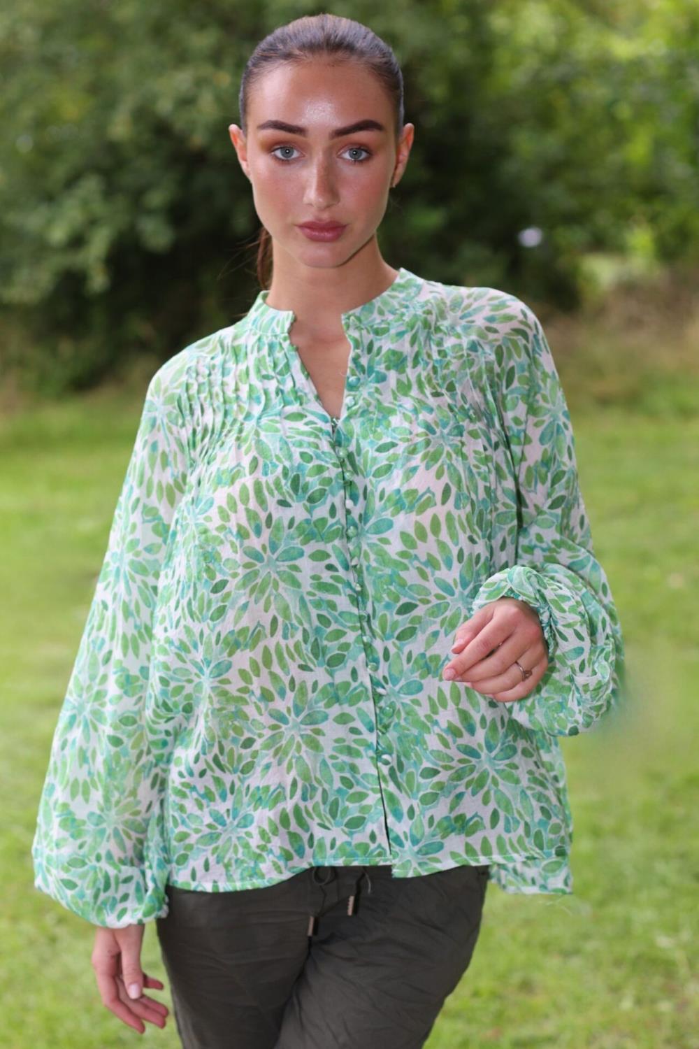 Green Nature Blouse