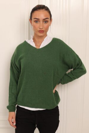Basic Knit Sweater Green