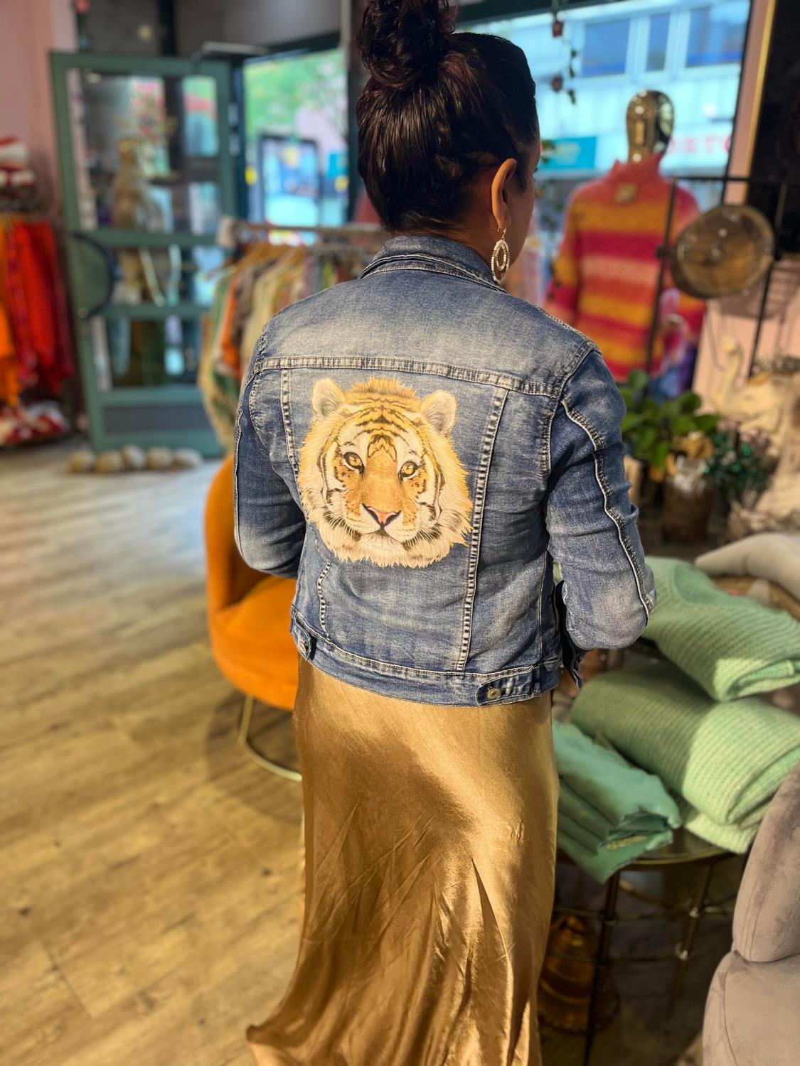 Varsha's design Lion Denim Jacket