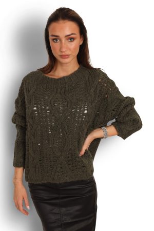 Leyla Knit Sweater Khaki