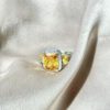 Yellow diamond ring