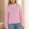 Charm Classy Sweater Pink