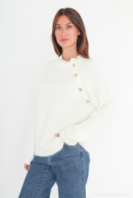 Charm Classy Sweater White