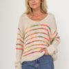 Rainbow Neon Knit Sweater