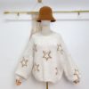 Star Knit Sweater Gold