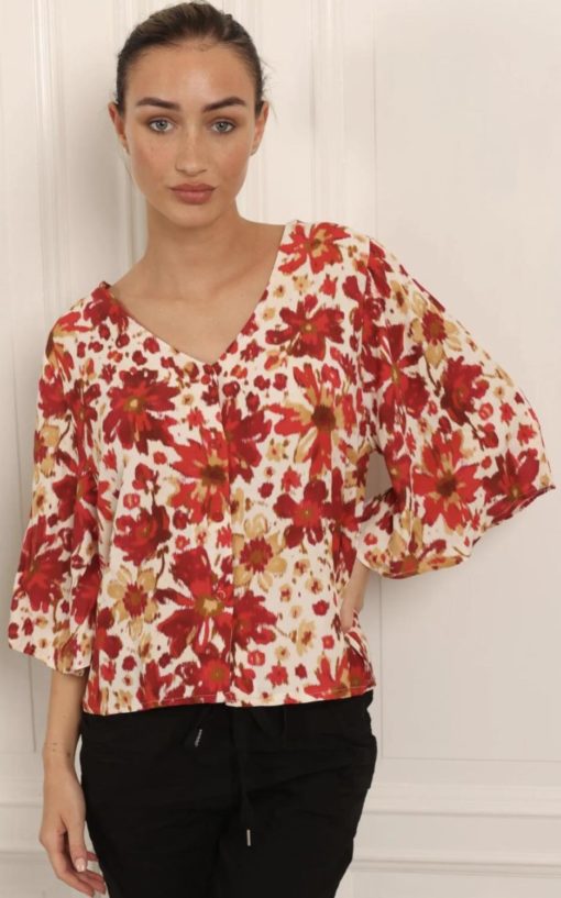 Talula Red Blouse