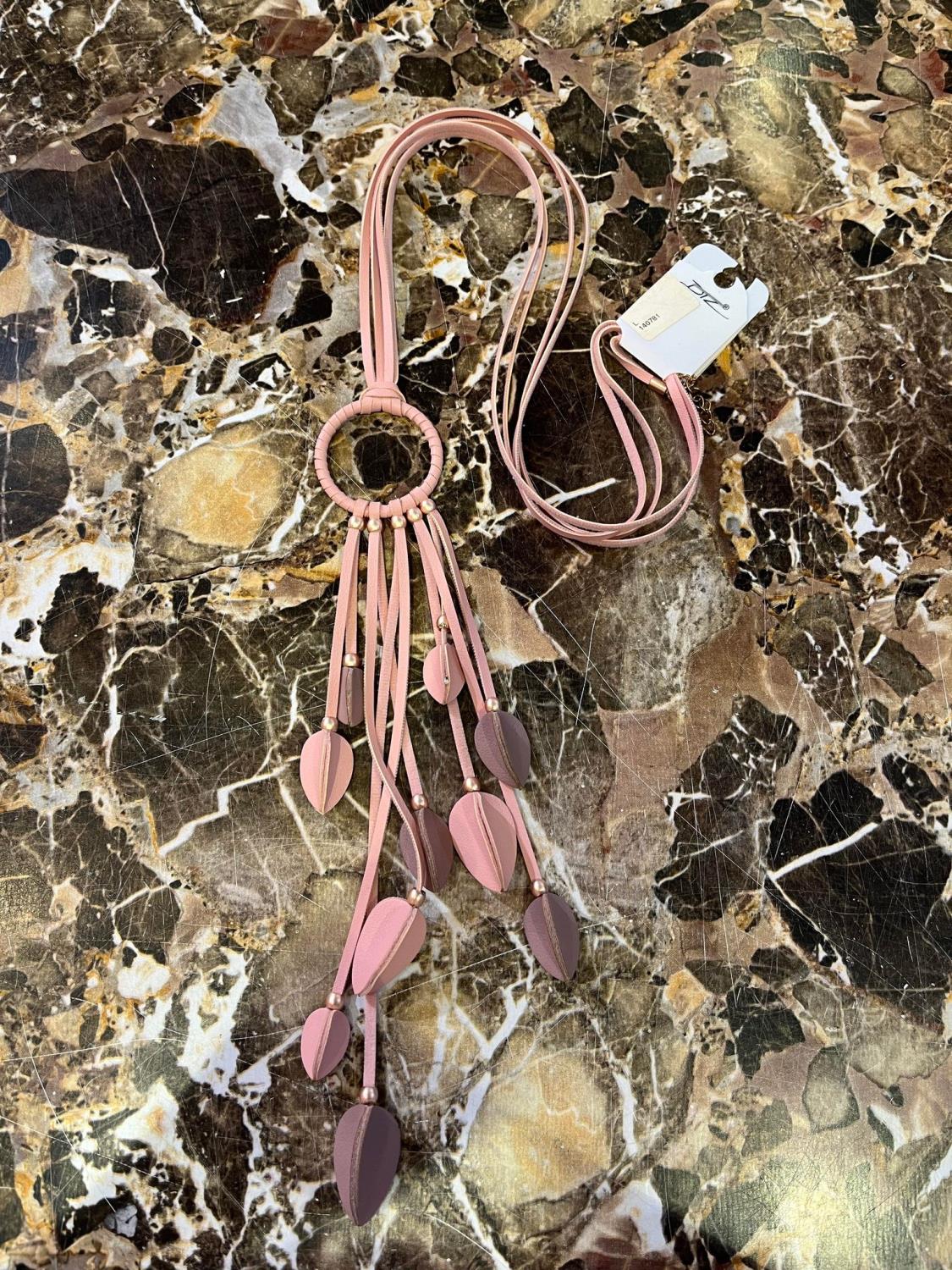 Dreamcatcher Leather Smykke Pink