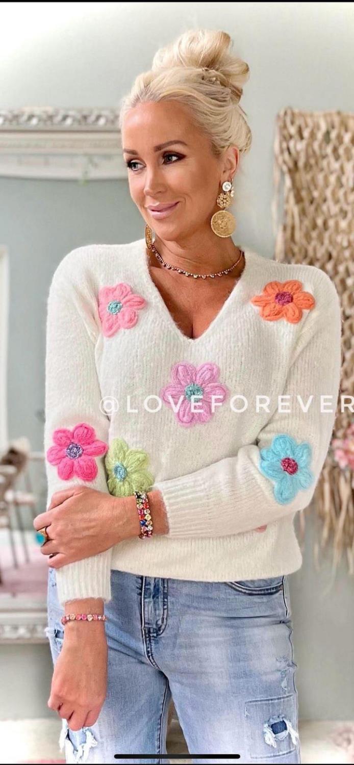 Spring Flower Sweater