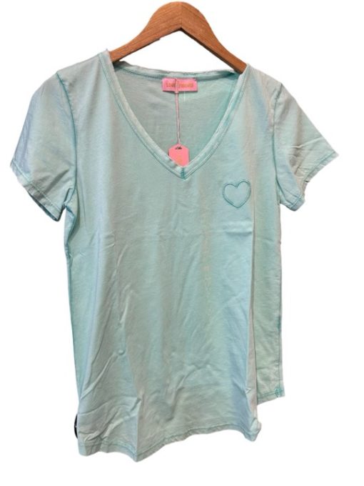 heart Tshirt Turqiuse