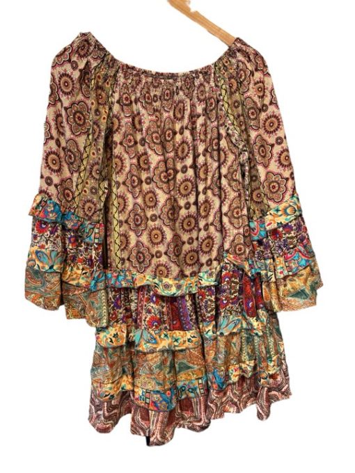 Boho Tunica beige & Purple