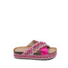 Pink cross sandal
