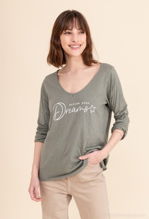 Follow Your Dreams Shirt Khaki