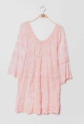 Pink Crochet Beach Dress