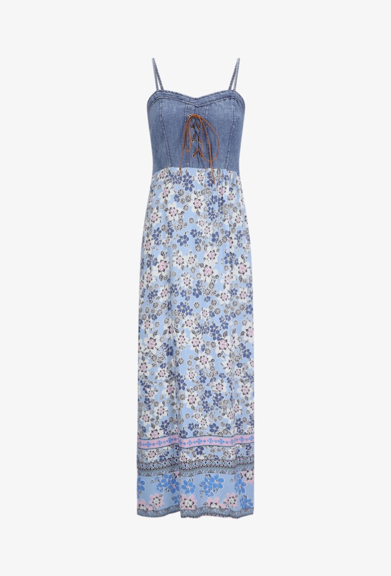 Denim bust Dress