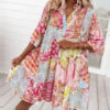 Flower Beach Dress Pink