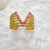 ADJUSTABLE RING Pink V