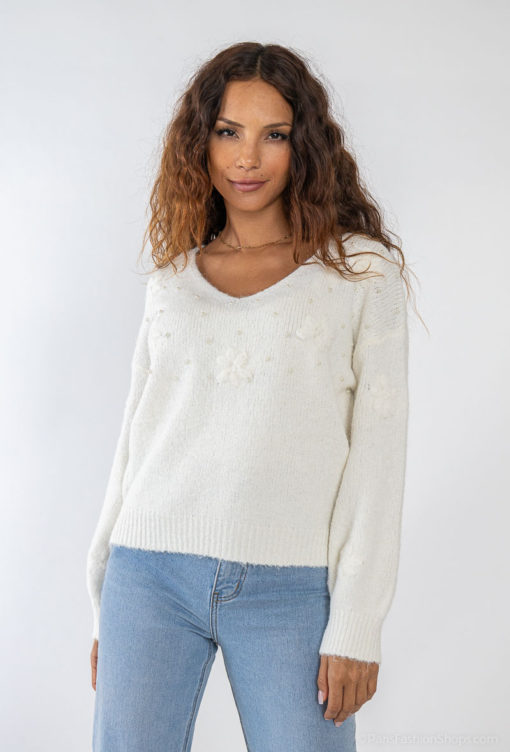 PLain Pearl Sweater