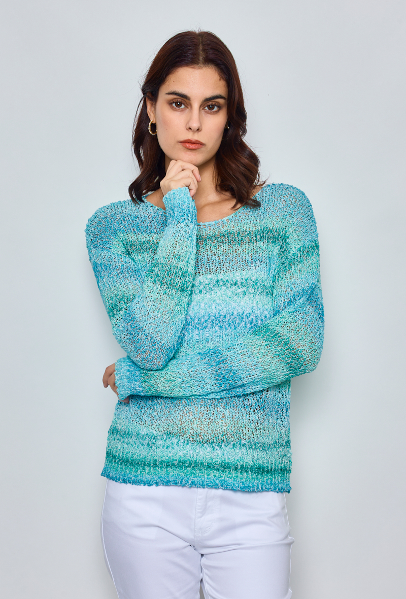Crochet Sweater Blue