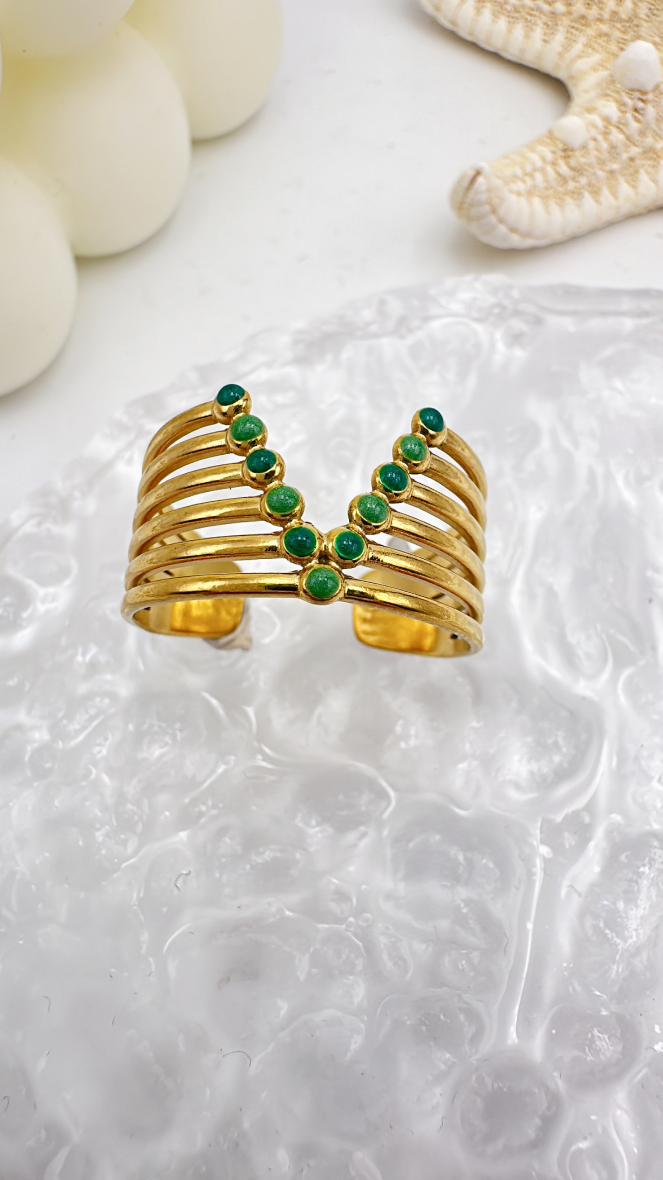 ADJUSTABLE RING Green V