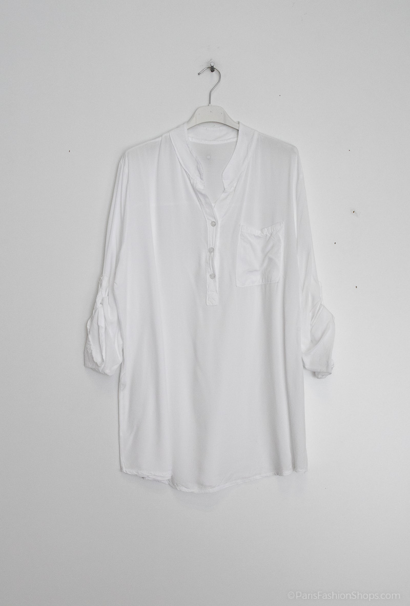 Plain shirt White