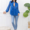 Silk Blouse Royal Blue