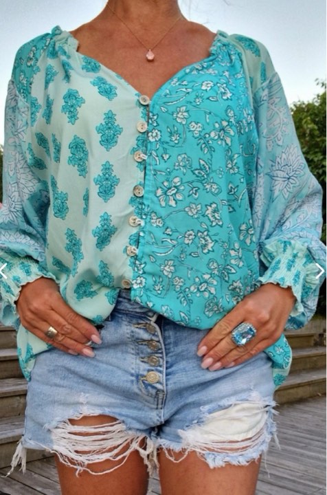 Turquise Blouse
