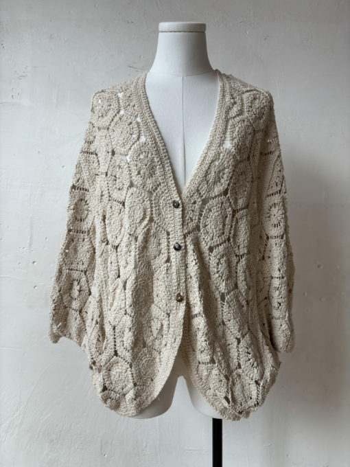 Crochet vest Beige