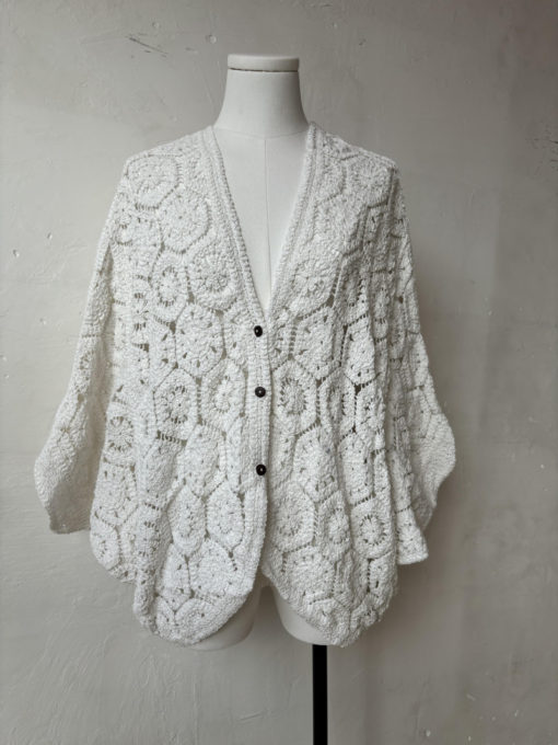 Crochet vest Hvit